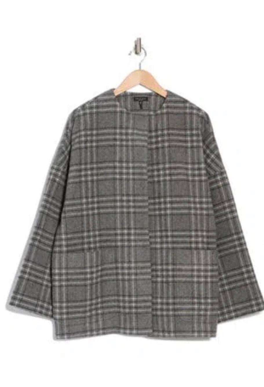 Rag & Bone Poppy Coat In Grey Plaid size medium (New)